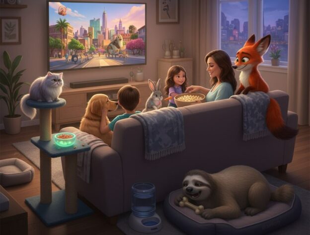 Caring for Your Pet During Family Movie Night: Tips Inspired by Zootopia 2